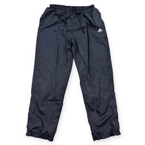 Vintage‎ Adidas Pants Mens XL Black Track Windbreaker Activewear Outdoors 90s